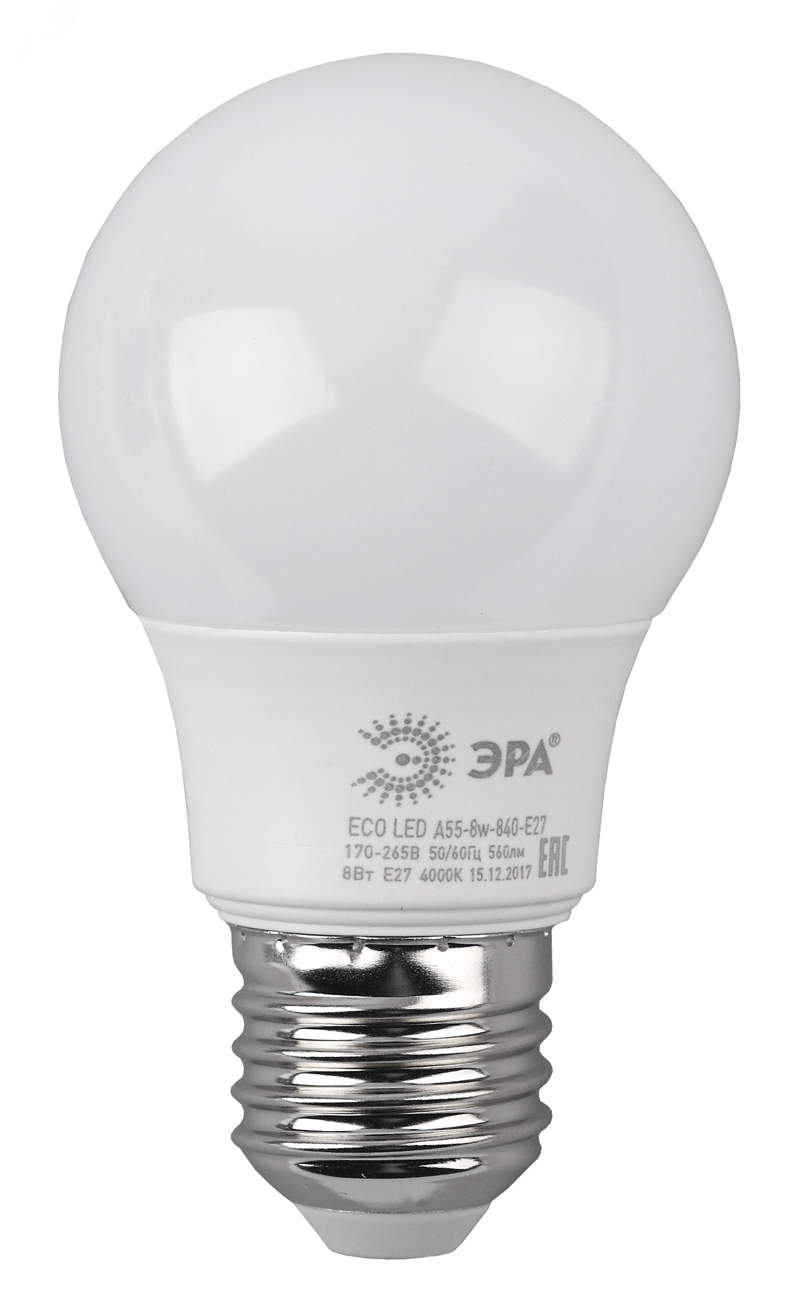 Лампа светодиодная 8Вт груша нейтральный RED LINE LED A55-8W-840-E27 R Е27 / E27 Б0052382 ЭРА - превью