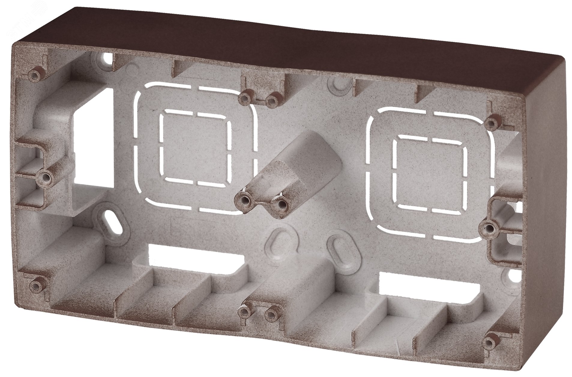 Изображение товара Коробка накладного монтажа 2 поста, Эра12, бронза 12-6102-13 (шт)