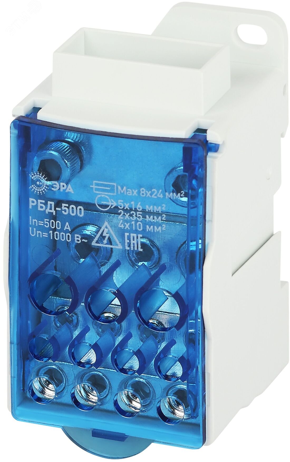 Изображение товара Распределительный блок на DIN-рейку РБД-500А (шт)