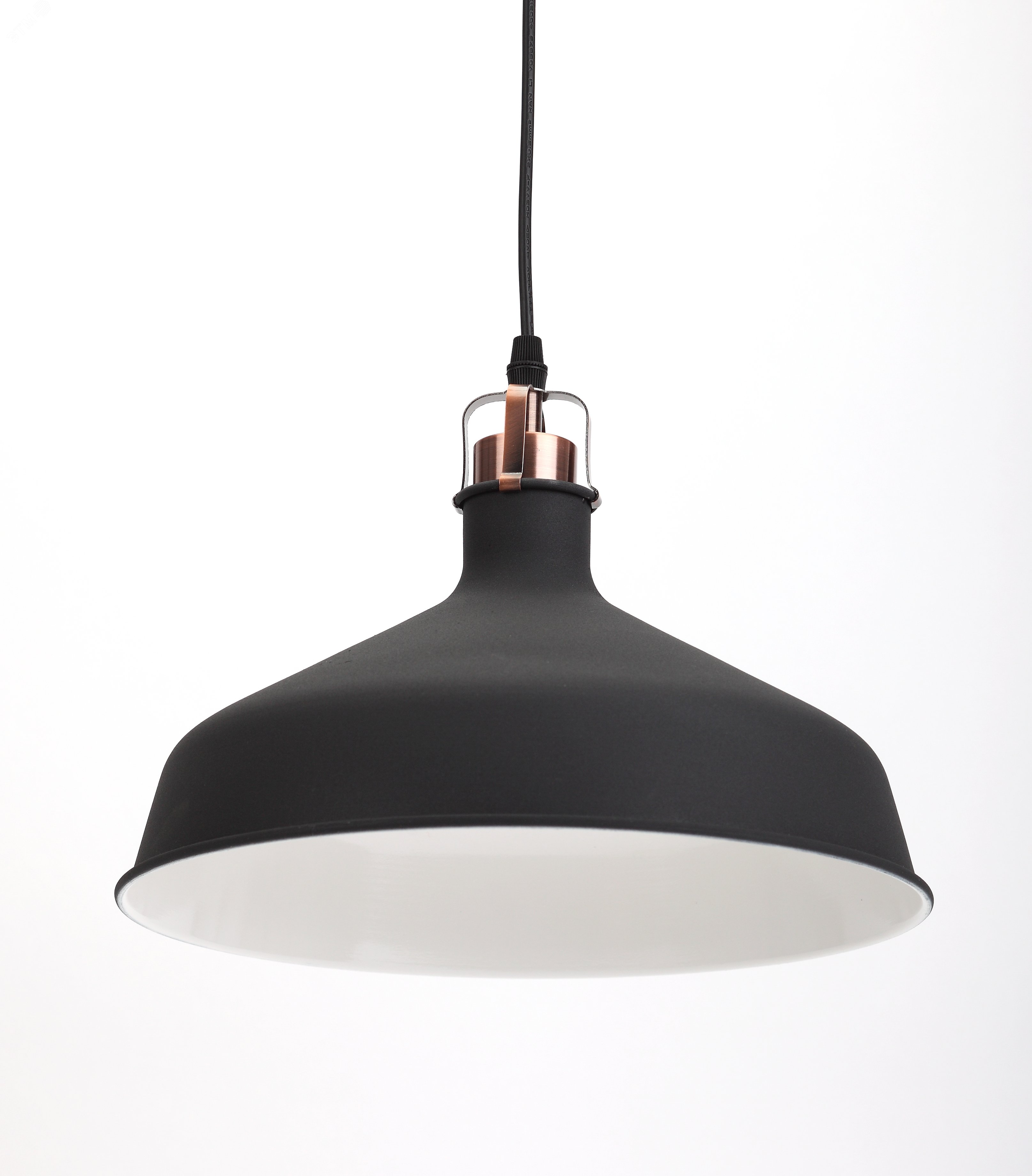 Изображение товара Подвесной декоративный светильник PL2 BK/RC с цоколем E27 и мощностью до 60W