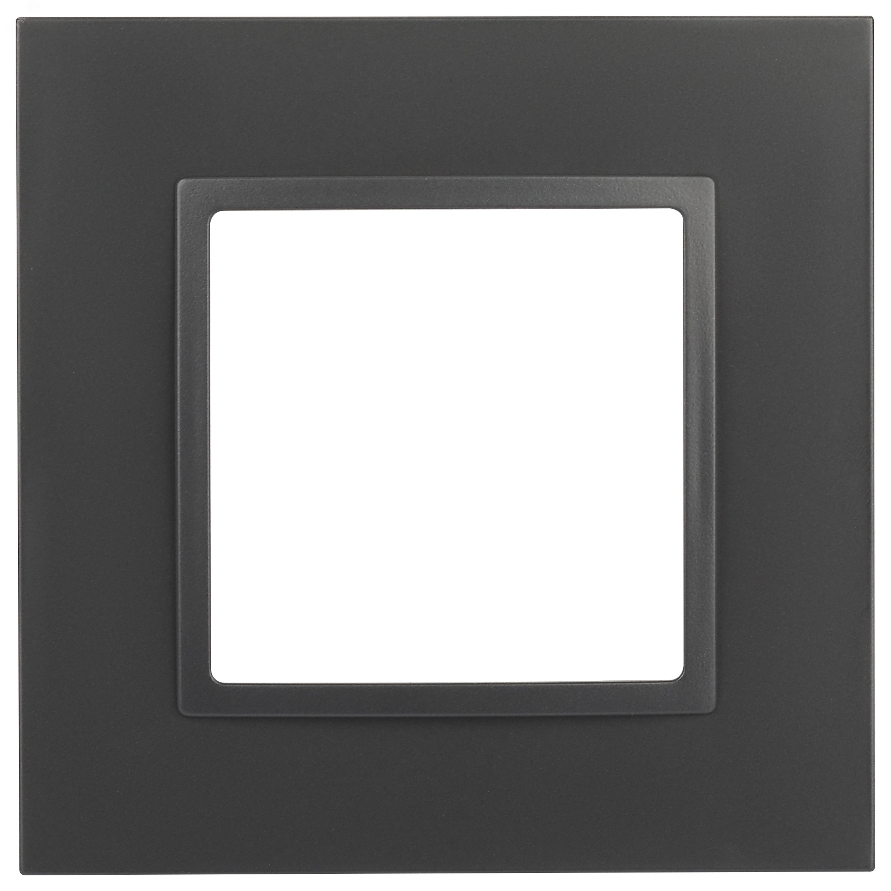 Изображение товара Рамка для розеток и выключателей 1 пост антрацит ЭРА Elegance 14-5011-05