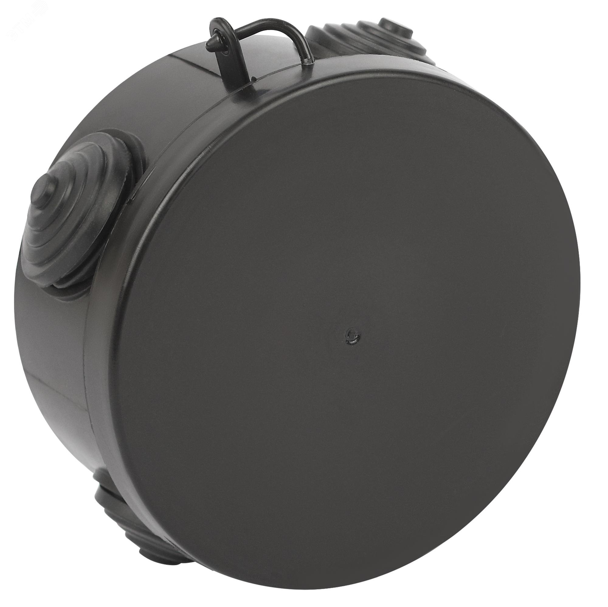 Изображение товара Распределительная коробка KOR-85-40-4g-B открытой установки черная 85х40мм с гермовводами 4 вх. IP54 (шт)