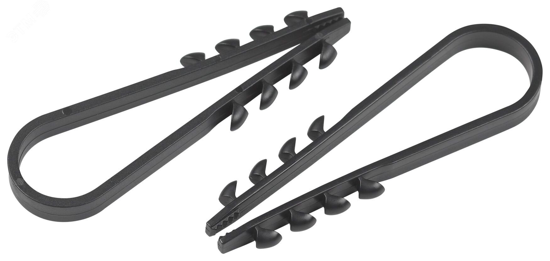 Изображение товара Дюбель-хомут для круглого кабеля 11-18 мм ЭРА чёрный 100 шт