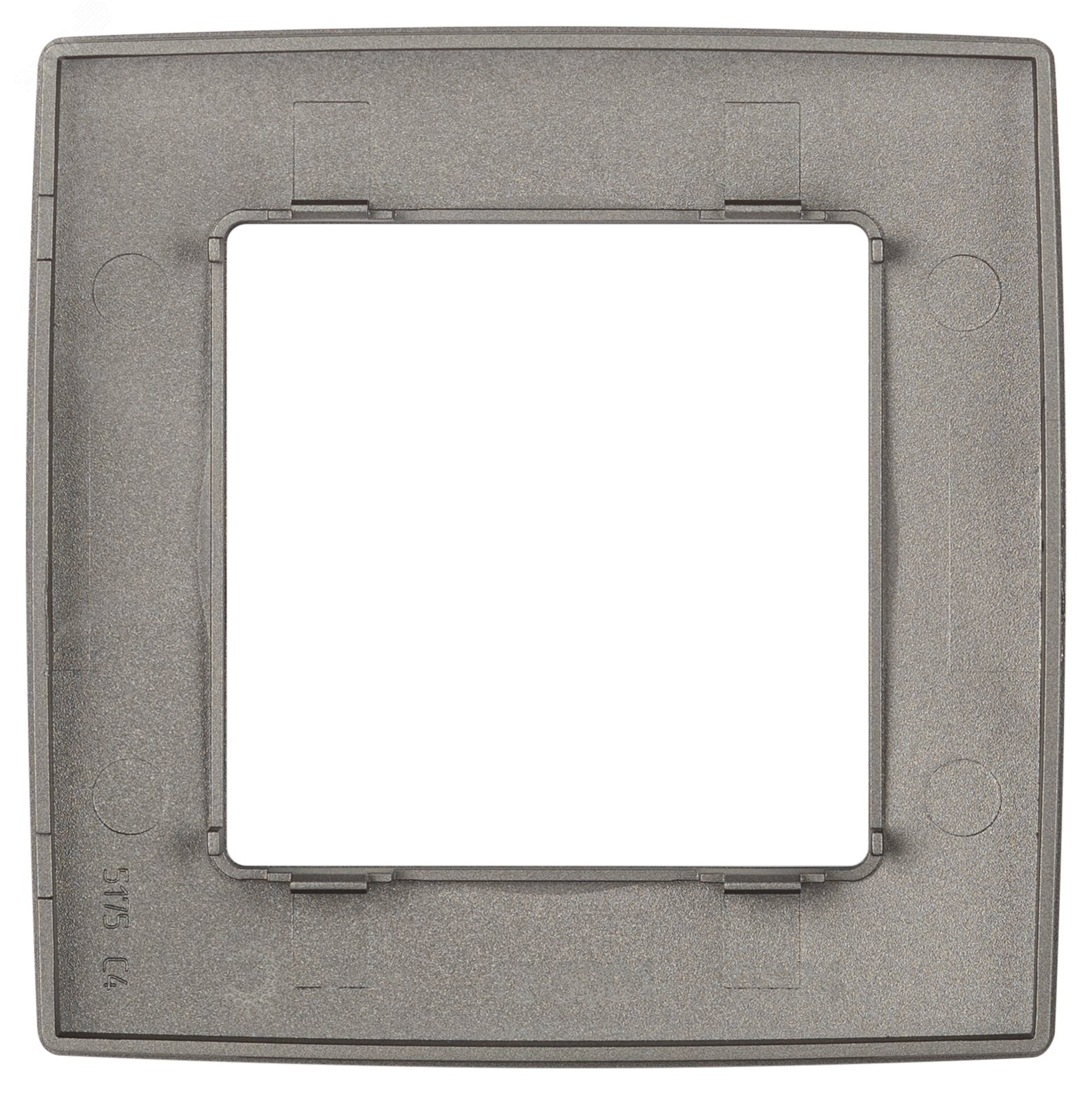 Изображение товара Рамка для розеток и выключателей 1 пост Эра 12 титан пластик