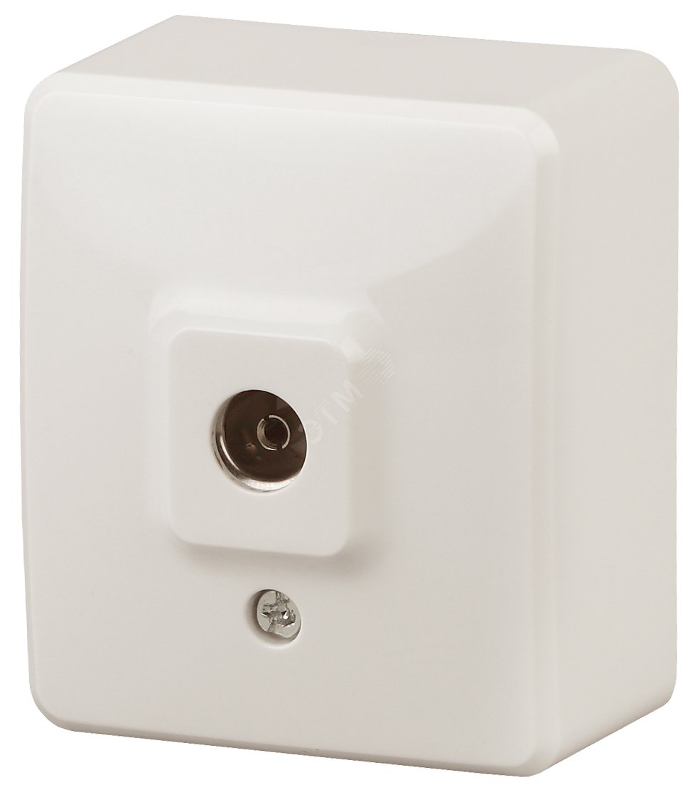 Изображение товара Розетка TV одиночная серии Эра Эксперт, слоновая кость, IP20, винтовое крепление
