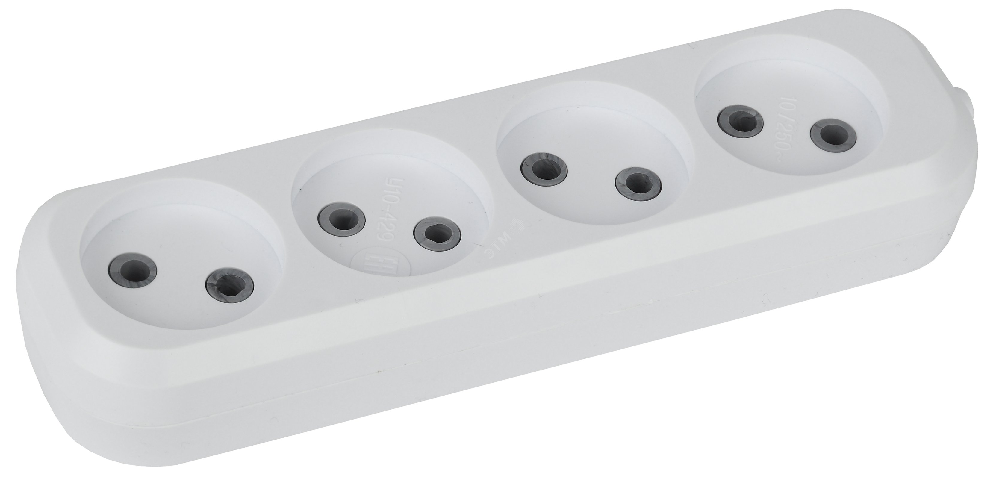 Изображение товара Колодка 4гн без заземления KX-4 от ЭРА для удлинителей 220 В