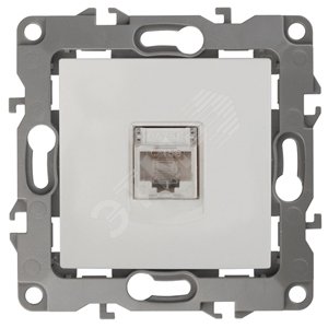 Изображение товара Розетка RJ45 серия Эра 12 слоновая кость скрытая установка