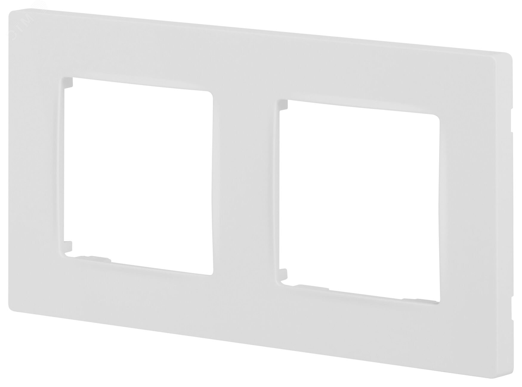 Изображение товара Рамка для розеток и выключателей ЭРА 12 2 поста белый матовый пластик
