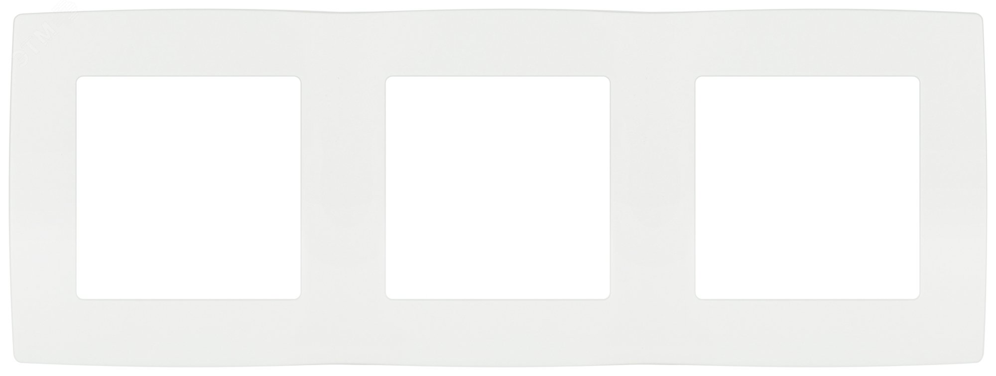 Изображение товара Рамка для розеток и выключателей 3 поста ЭРА 12 белый матовый пластик