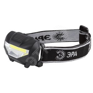 Изображение товара Налобный светодиодный фонарь ЭРА GB-501 черный 3Вт 110Лм