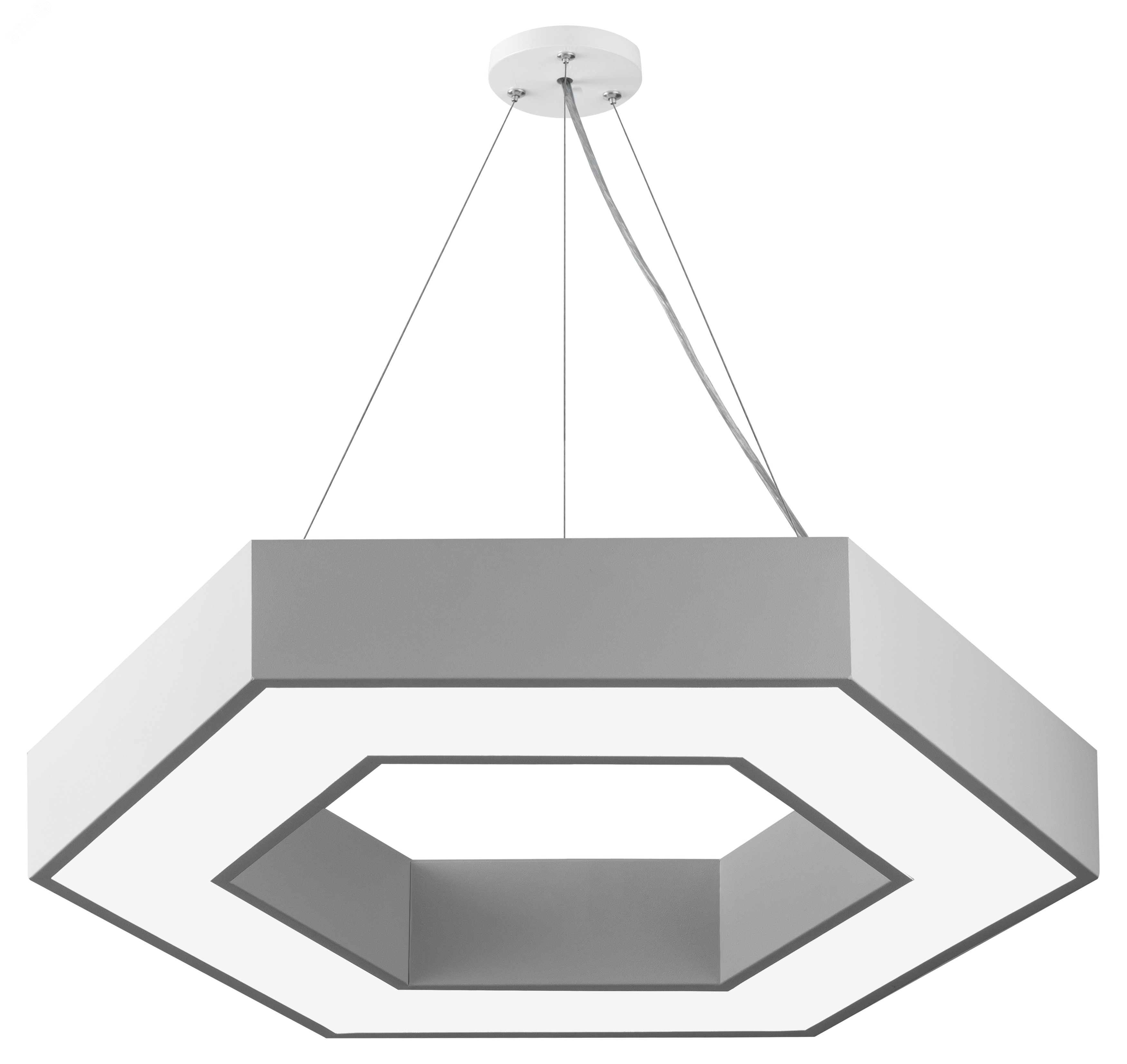 Изображение товара Светильник LED Geometria Hexagon 45Вт 4000K IP40 белый подвесной
