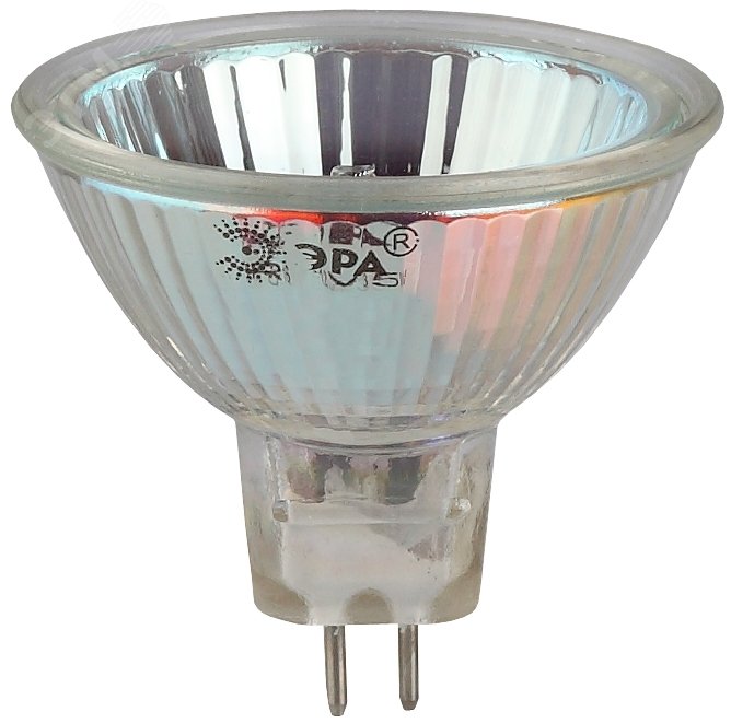 Лампа накаливания галогенная GU5.3-JCDR (MR16) -50W-230V-CL (галоген, софит, 50Вт, нейтр, GU5.3) (10/200/6000) C0027365 ЭРА - превью 3