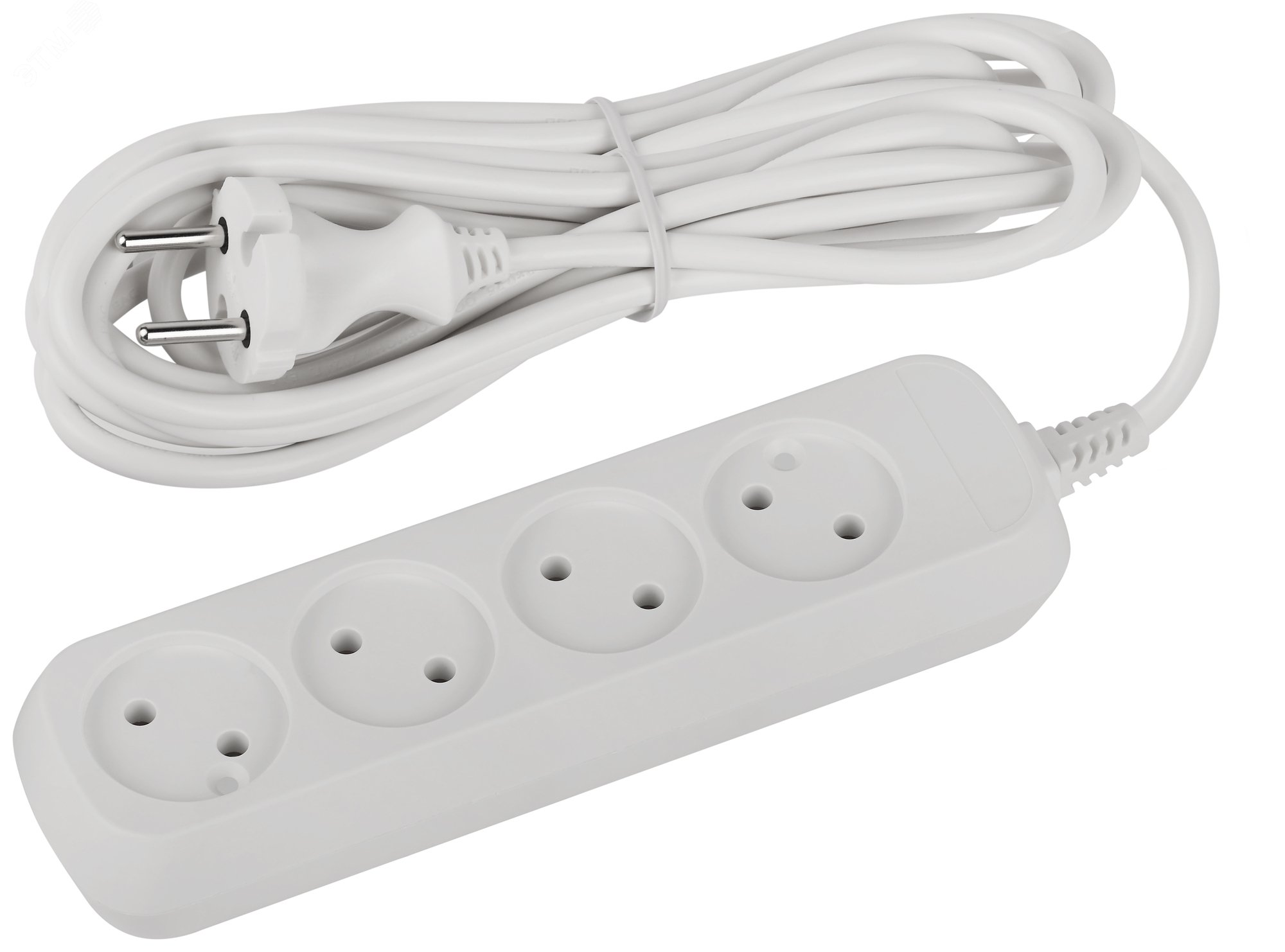 Изображение товара Электрический удлинитель 4 розетки 5м ЭРА GREENLINE UDL-10-450