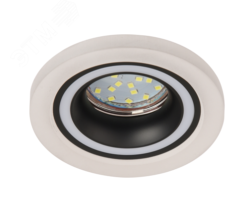 Встраиваемый светильник декоративный DK90 WH/BK MR16/GU5.3 белый/черный Б0054359 ЭРА - превью