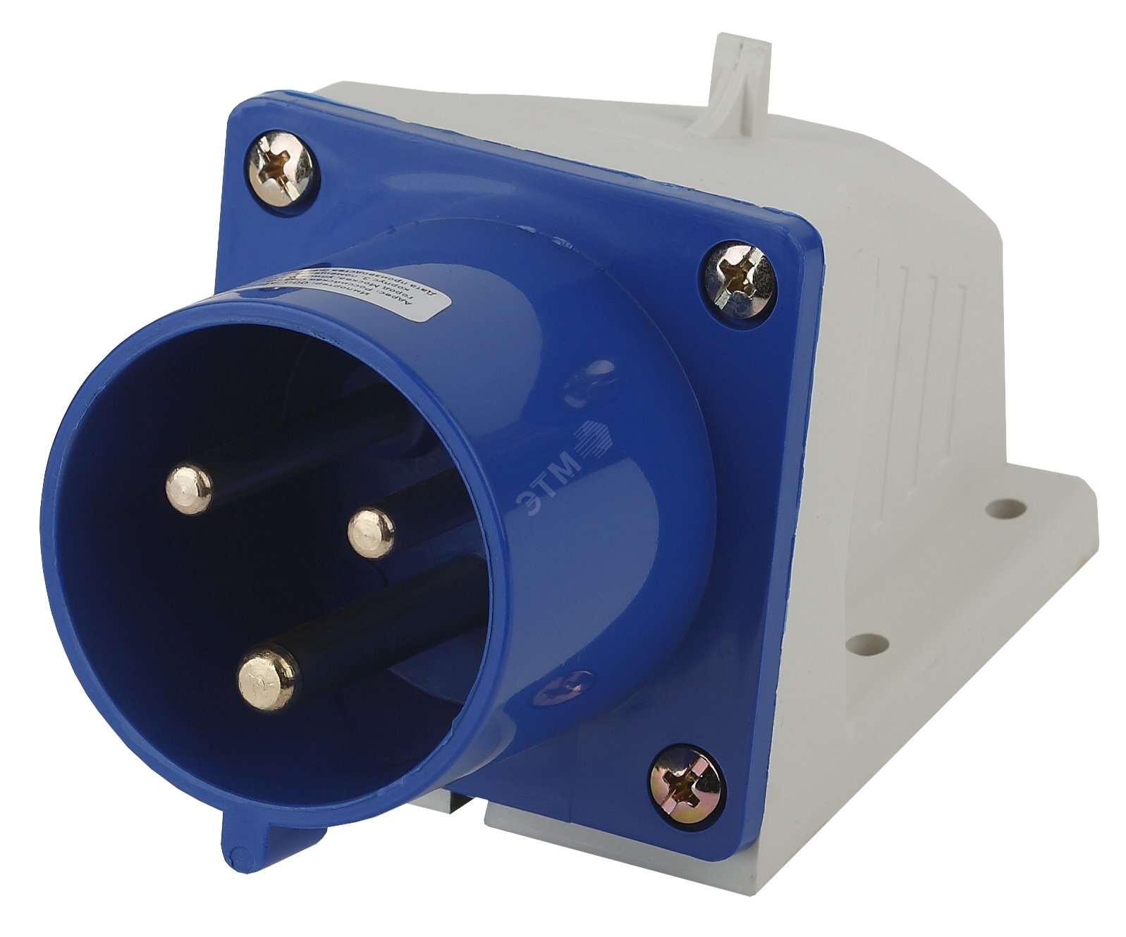 Изображение товара Вилка стационарная 2P+PE IP44 32А 220В для строительных и промышленных нужд