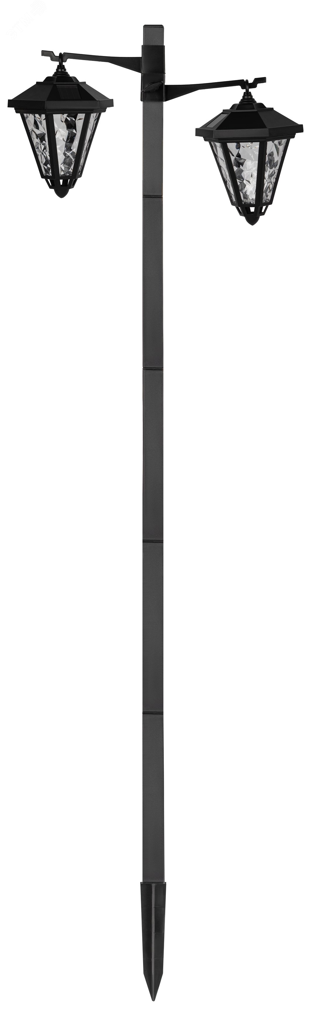 Изображение товара Уличный солнечный светильник ЭРА ERASF23-28 высота 1,4 м с 2 LED для подсветки участка