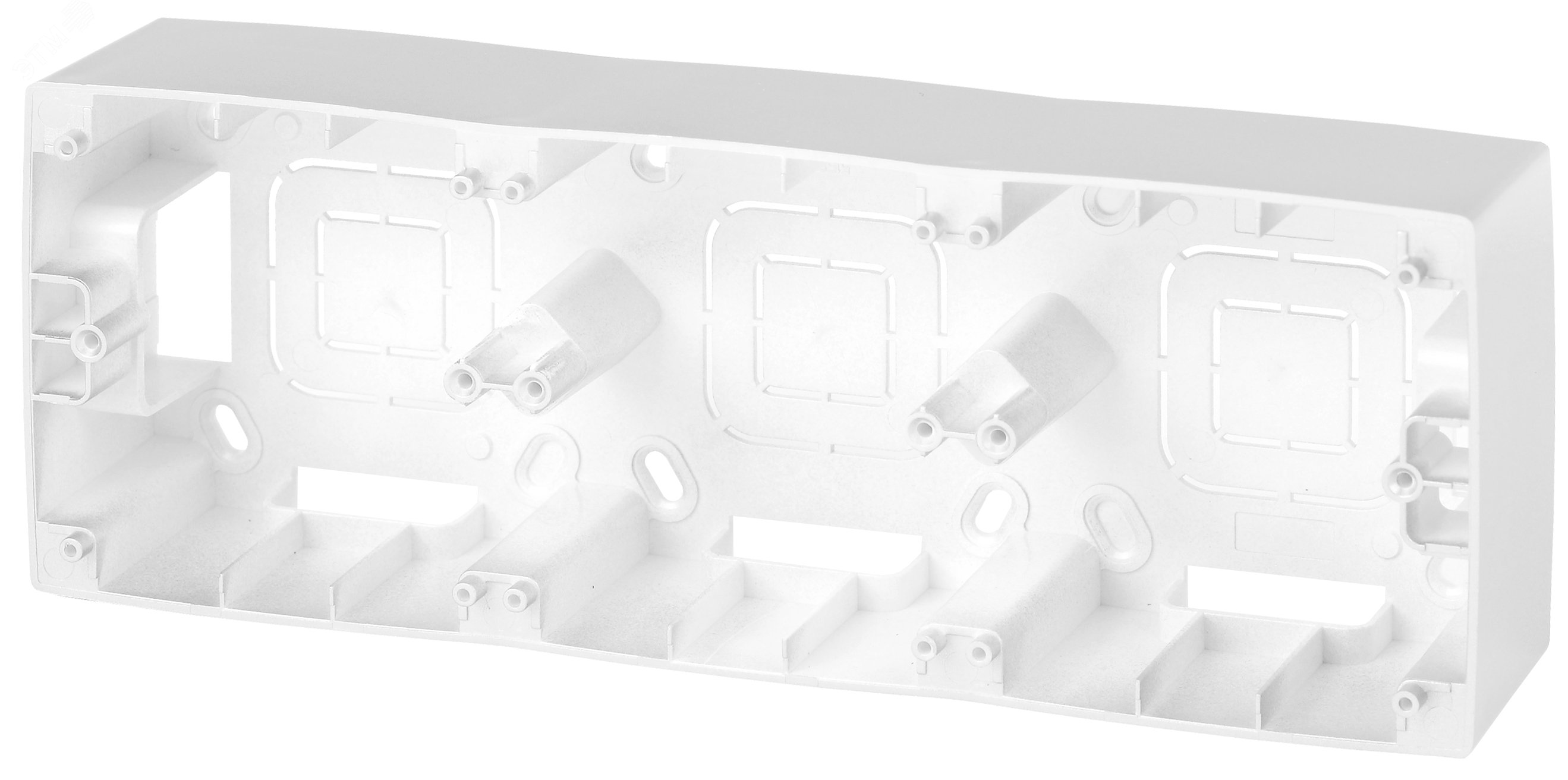 Изображение товара Коробка накладного монтажа 3 поста Эра12 перламутр 12-6103-15