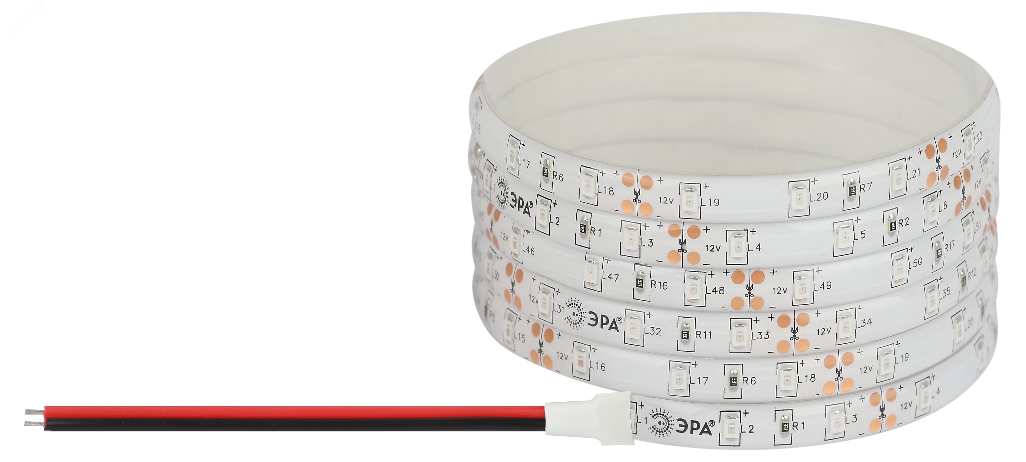 Изображение товара Лента светодиодная 4,8Вт/м 12В синий IP65 60LED/м LS2835-4,8-60-12-B-IP65-1 year-5m (шт)