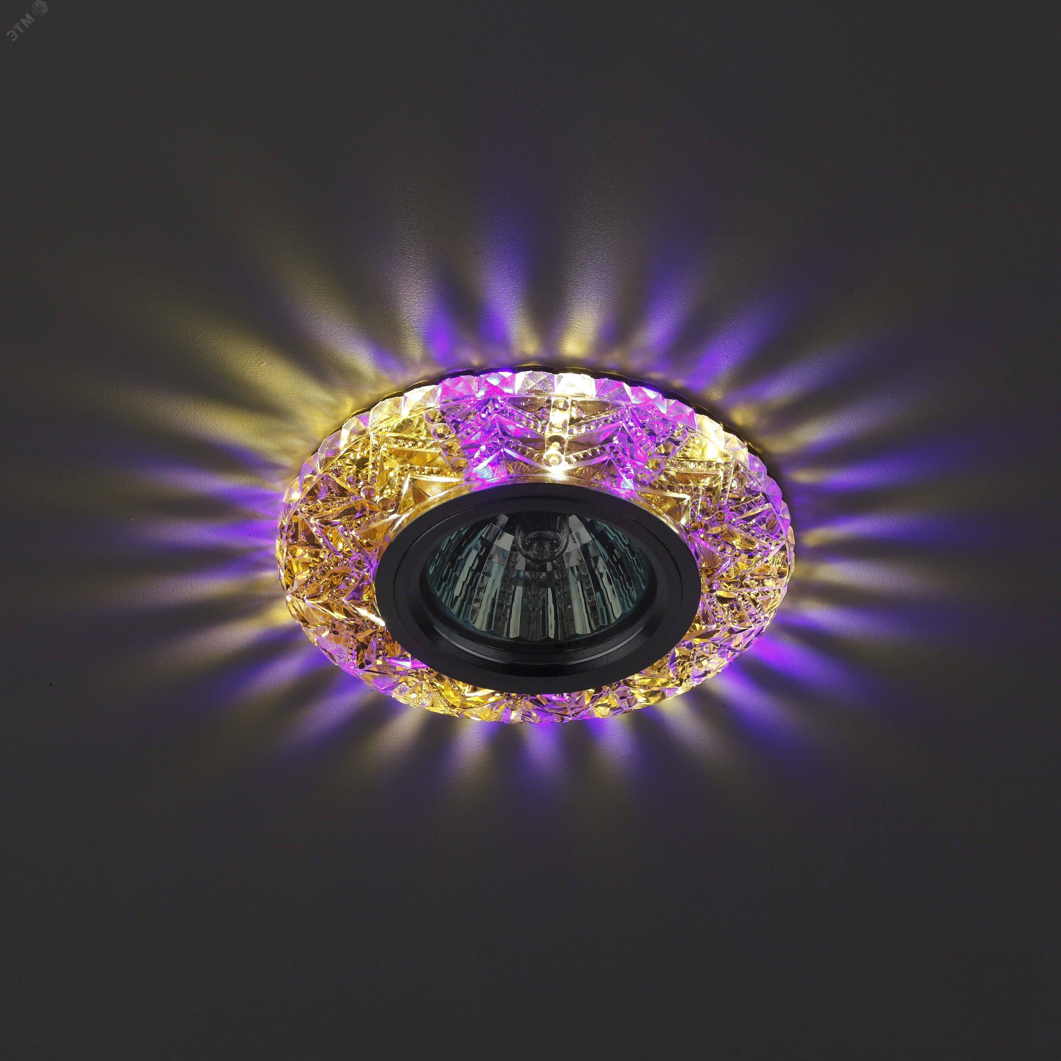Светильник точечный DK LD4 TEA/WH+PU декор cо светодиодной подсветкой (белый+фиолетовый), чай Б0019208 ЭРА - превью 2
