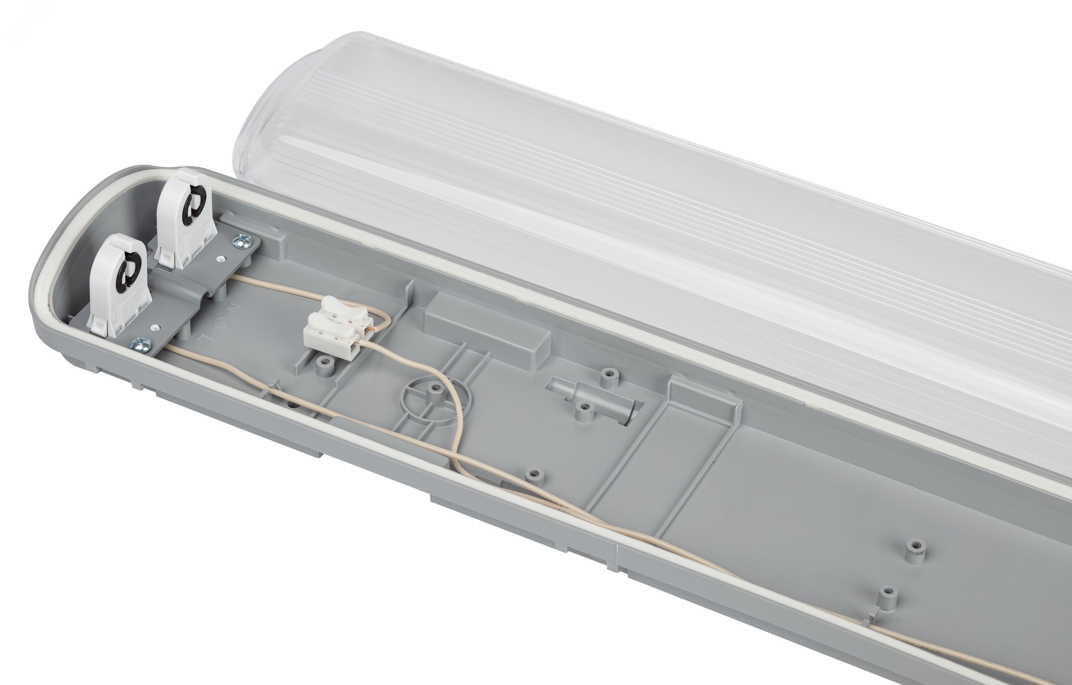 Светильник светодиодный под 2 лампы T8 G13 LED 2x1200 транзитный 10шт в ...