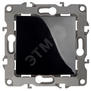 Изображение товара Выключатель одноклавишный скрытого монтажа ЭРА 12 10А 250В чёрный IP20