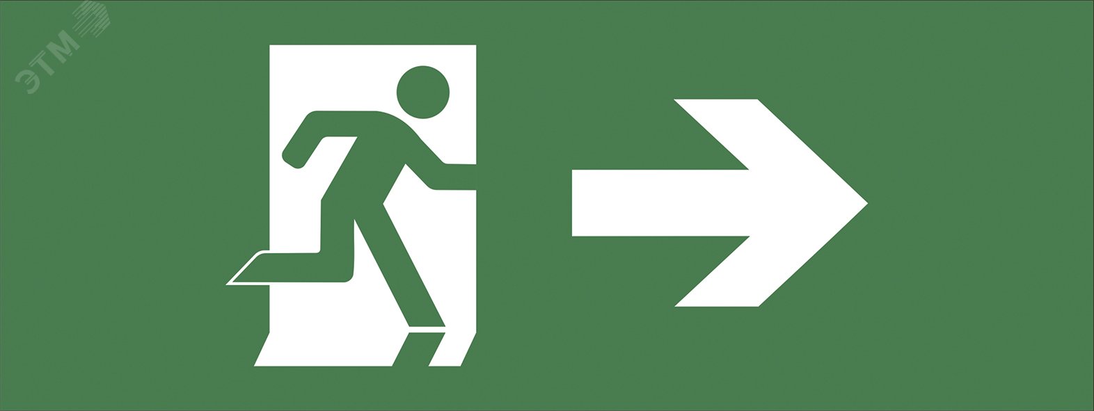 Изображение товара Самоклеющаяся этикетка для обозначения эвакуационных выходов 200х60 мм ЭРА INFO-DBA-002