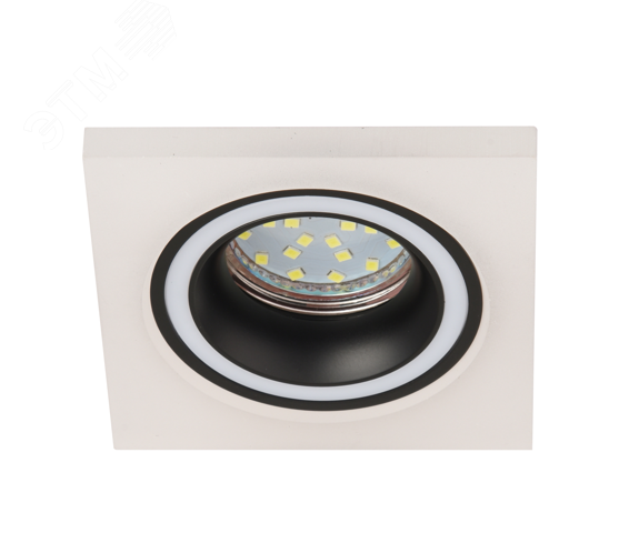Встраиваемый светильник декоративный DK91 WH/BK MR16/GU5.3 белый/черный Б0054361 ЭРА - превью