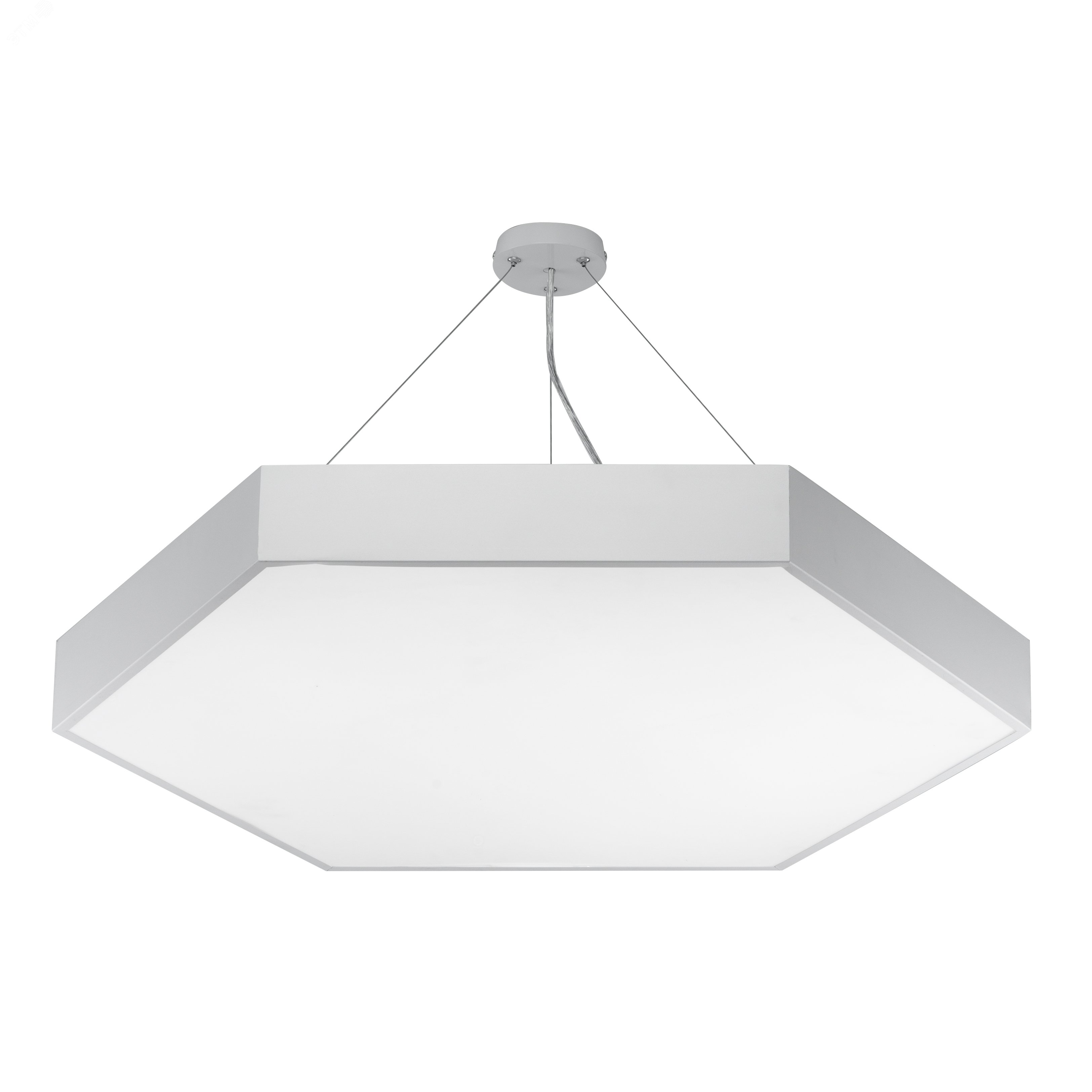 Изображение товара Светильник светодиодный Geometria Hexagon SPO-121-W-40K-038 38Вт 4000К 4000Лм IP40 600х80 белый подвесной (шт)