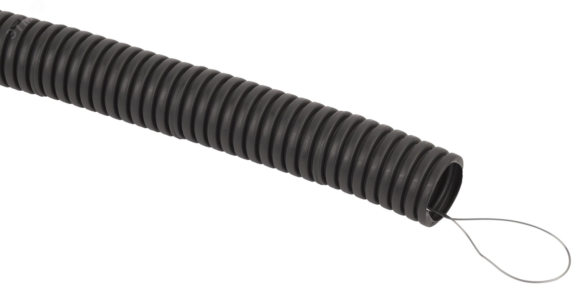 Изображение товара Гофрированная безгалогенная труба FRHF 40 мм 25 м черная для пожаробезопасных систем