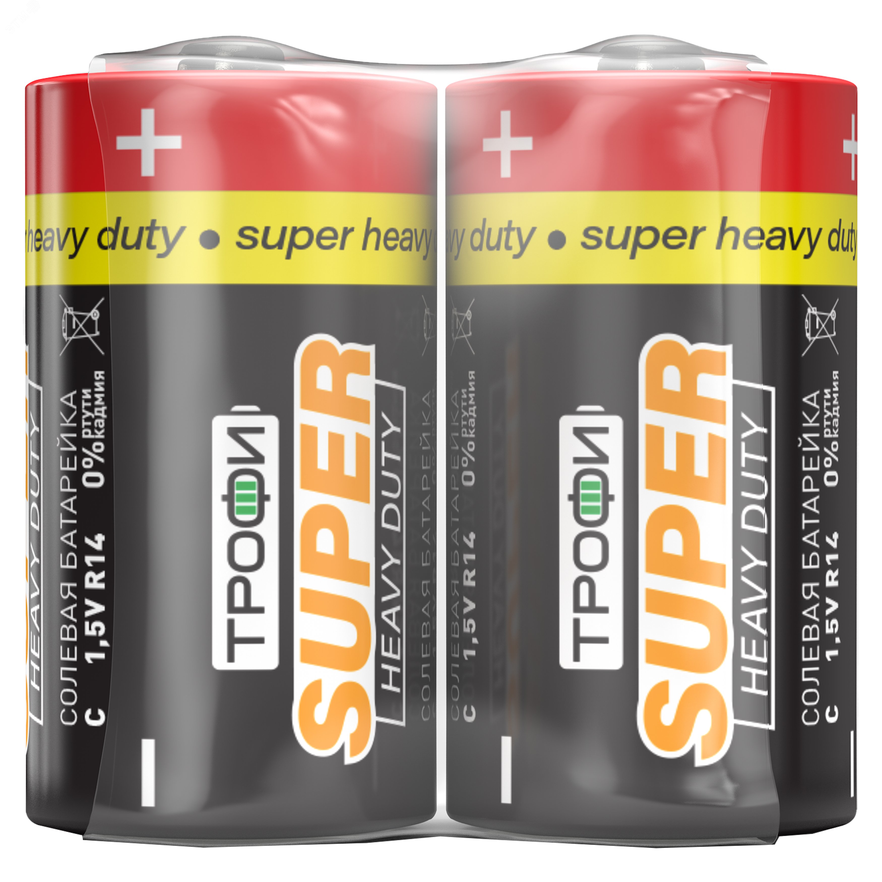 Изображение товара Батарейка Трофи R14-2S SUPER HAEVY DUTY Zinc (24/600/9600) (шт)