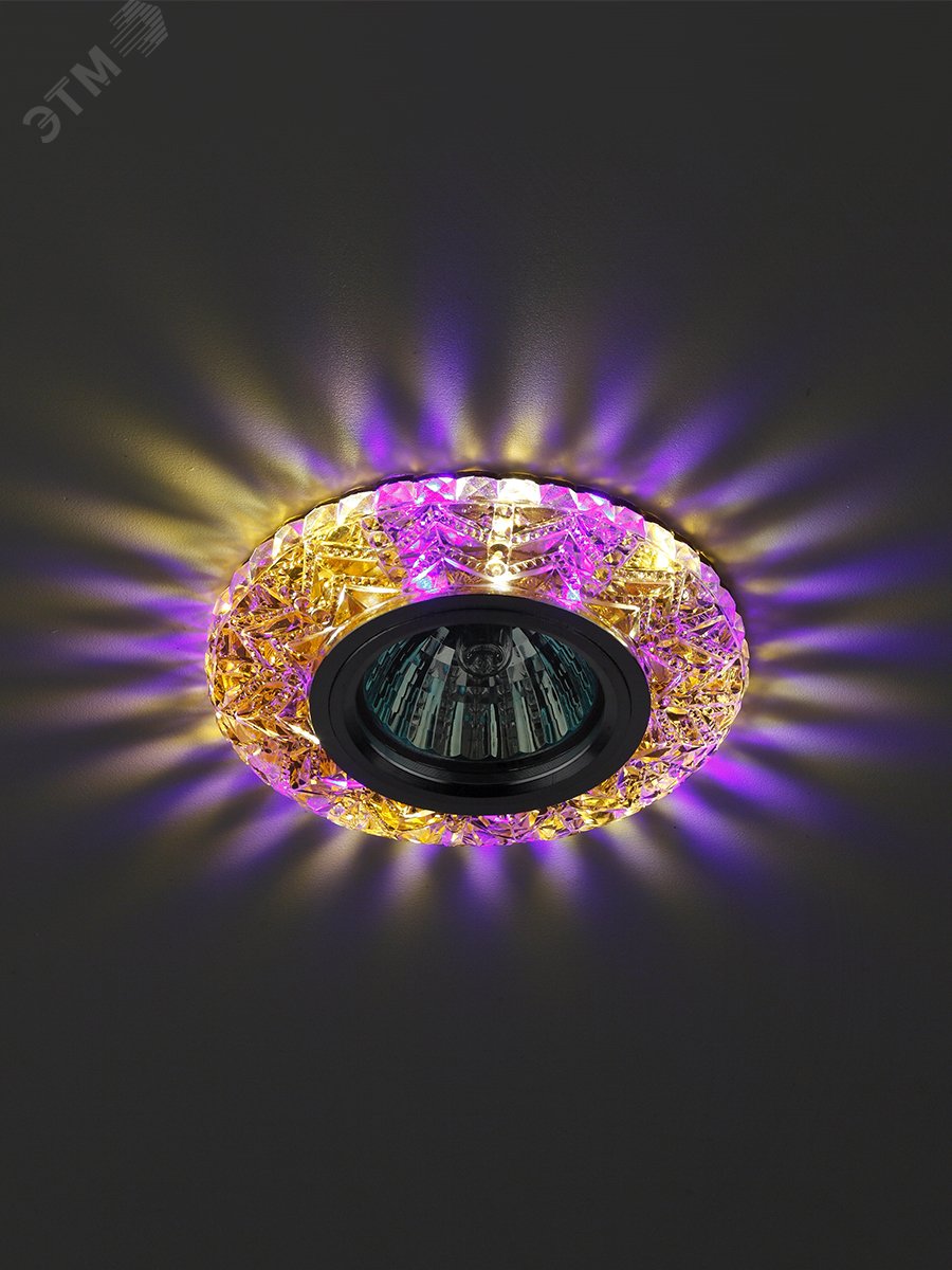 Светильник точечный DK LD4 TEA/WH+PU декор cо светодиодной подсветкой (белый+фиолетовый), чай Б0019208 ЭРА - превью 4
