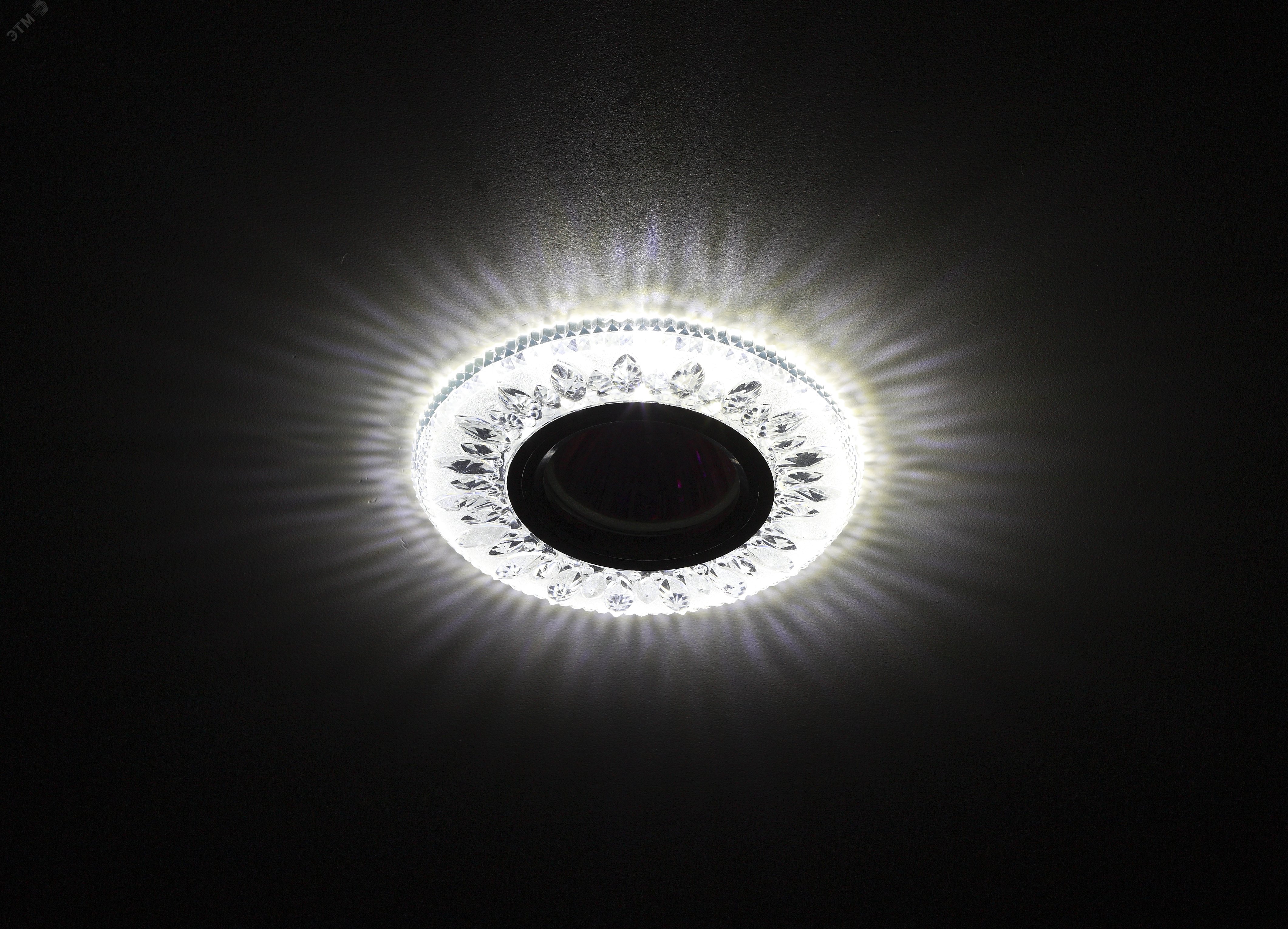 Светильник точечный декоративный cо светодиодной подсветкой MR16, прозрачный DK LD9 SL/WH ЭРА Б0028080 ЭРА - превью 3