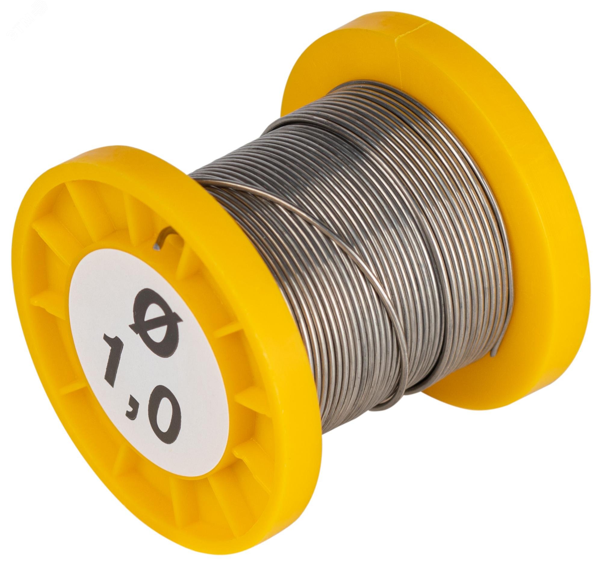 Изображение товара Припой с канифолью для пайки ПОС 61 трубка d 1.0 мм, катушка 50 гр (шт)