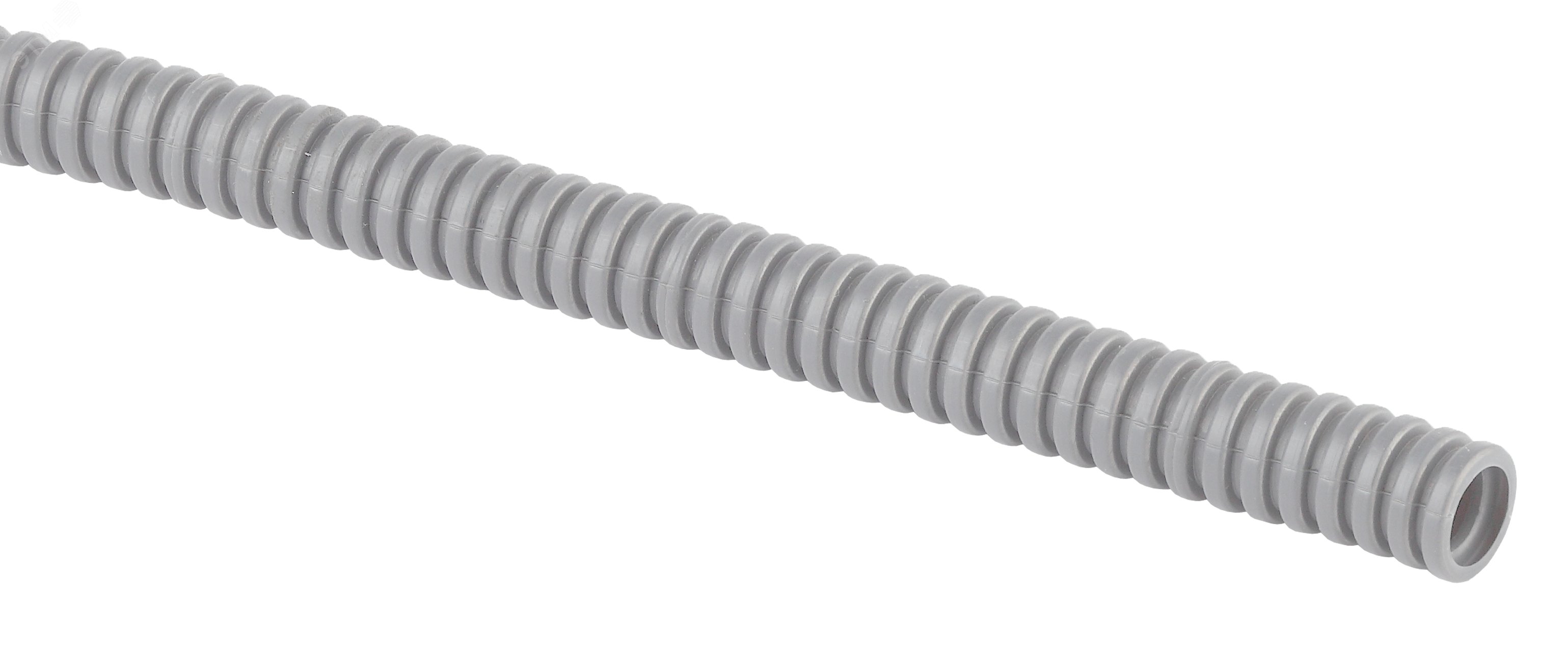 Труба гофрированная ПВХ (серый) d 40мм с зонд. легкая 25м (10) Б0020116 ЭРА
