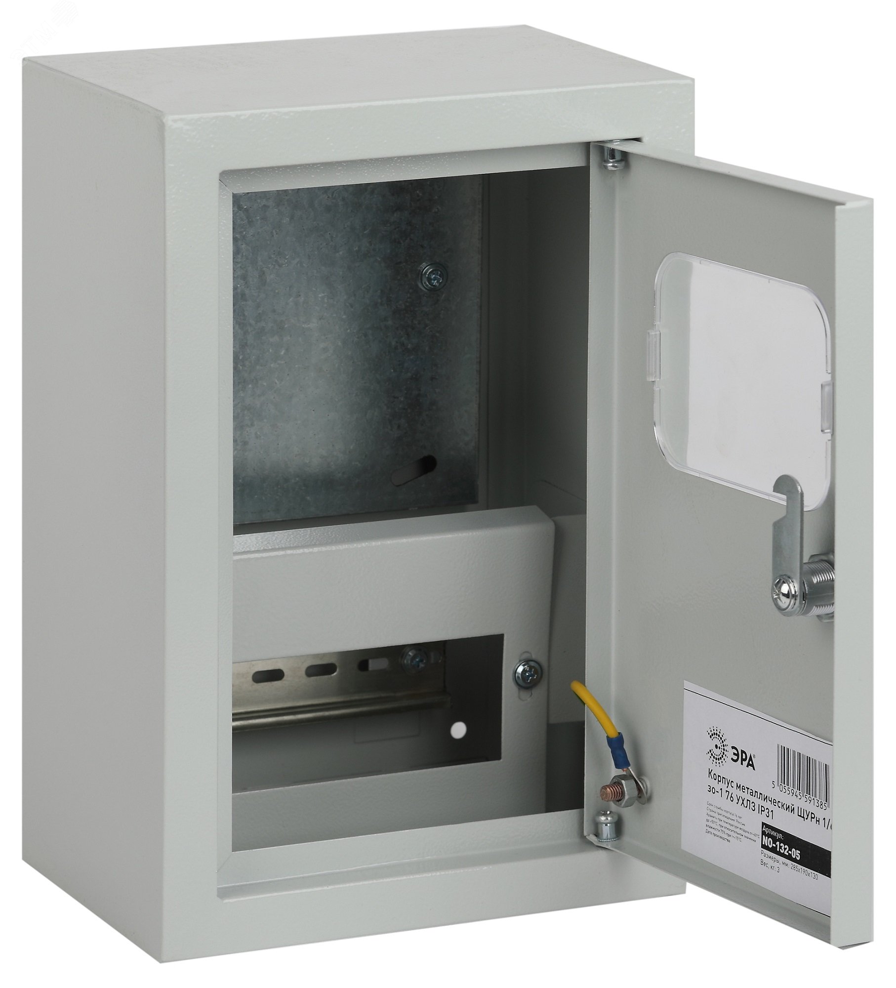 Изображение товара Металлический корпус щит для учета и распределения электроэнергии IP31 285х190х130 ЭРА