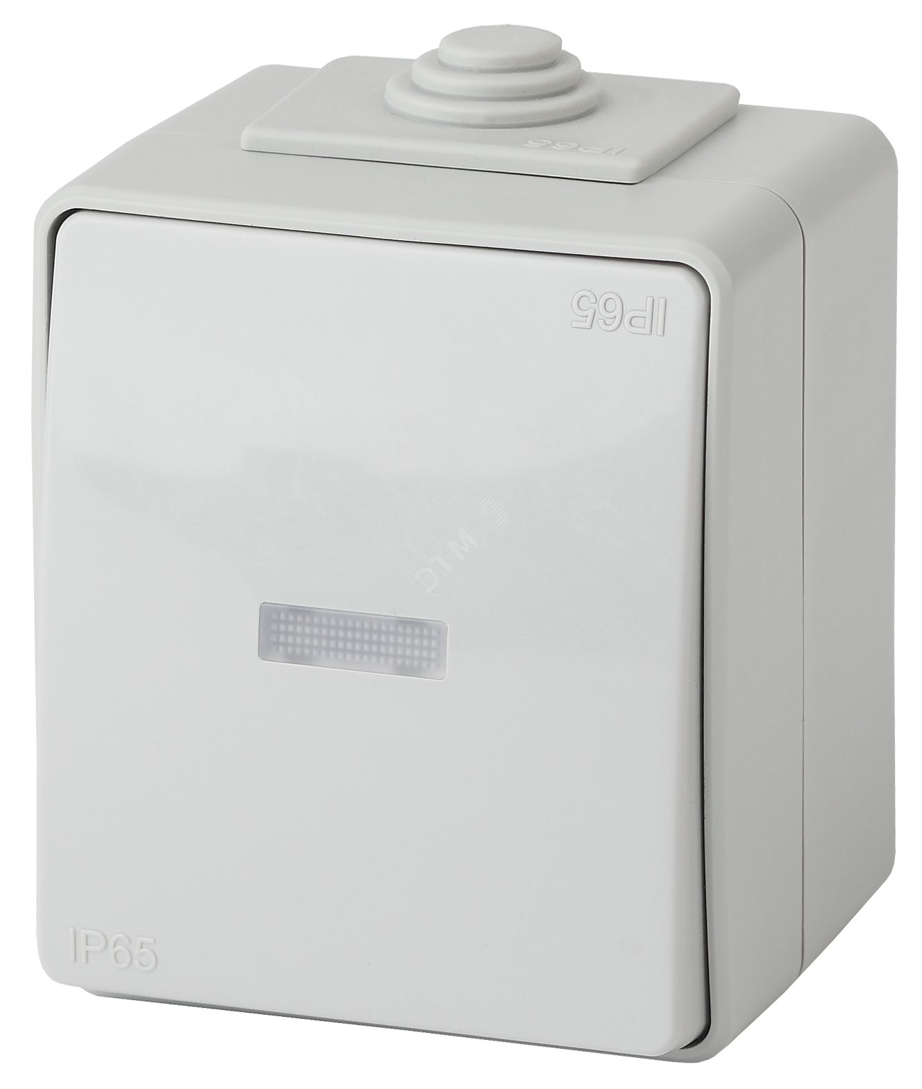 Изображение товара Переключатель с подсветкой IP65 10А 250В Эра Эксперт серый