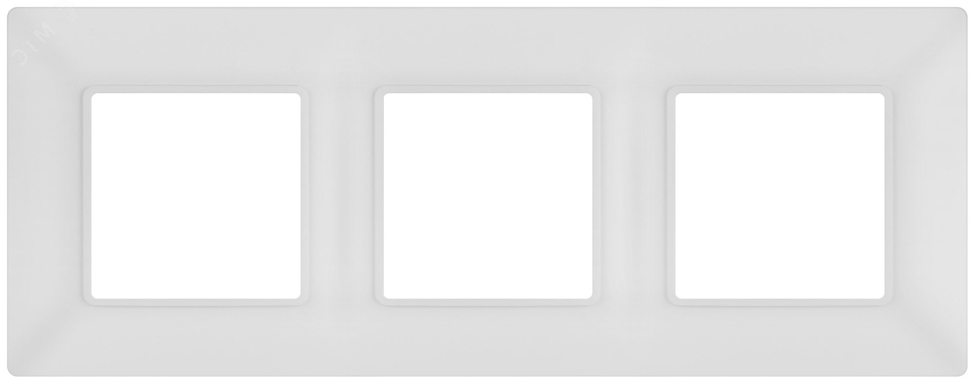 Изображение товара Рамка для розеток и выключателей 3 поста белый матовый пластик ЭРА Elegance 14-5003-01М (шт)