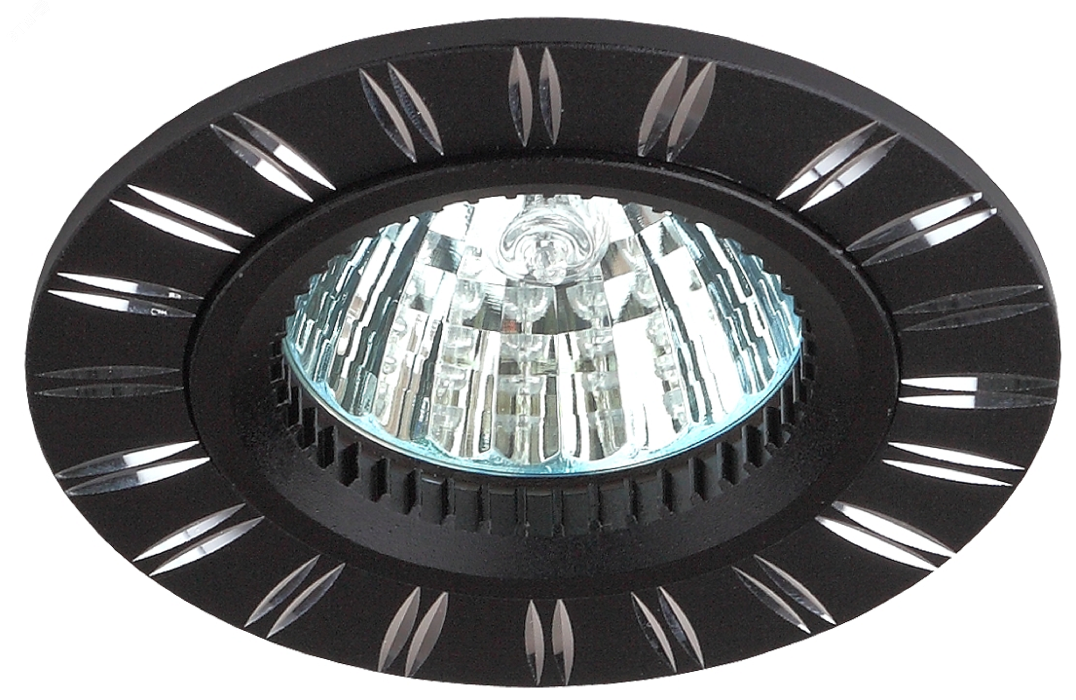 Светильник встраиваемый KL33 AL/BK/1 штампованный поворотный MR16 12V 50W сатин никель (50/24 Б0049557 ЭРА - превью