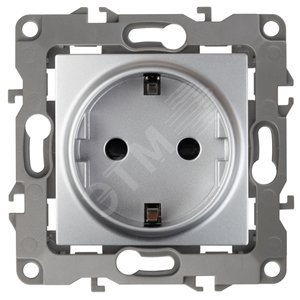 Изображение товара Розетка однофазная ЭРА 12-2102-03 с заземлением и шторками 16A 250V