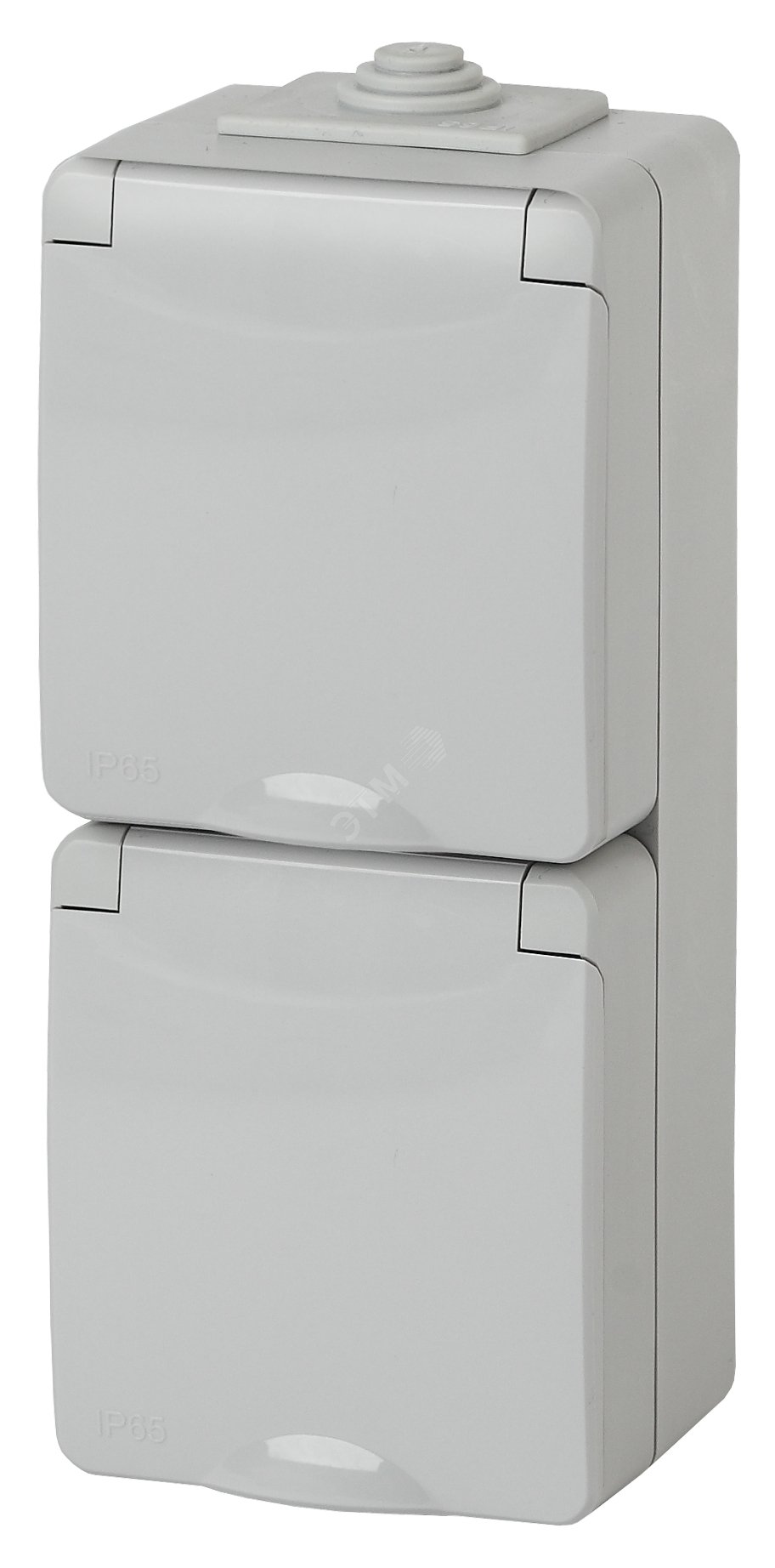 Изображение товара Розетка однофазная наружная (открытой установки) с заземлением со шторками серый 16А 250В IP65 винтовые клеммы 11-2608-03 Эра Эксперт (шт)