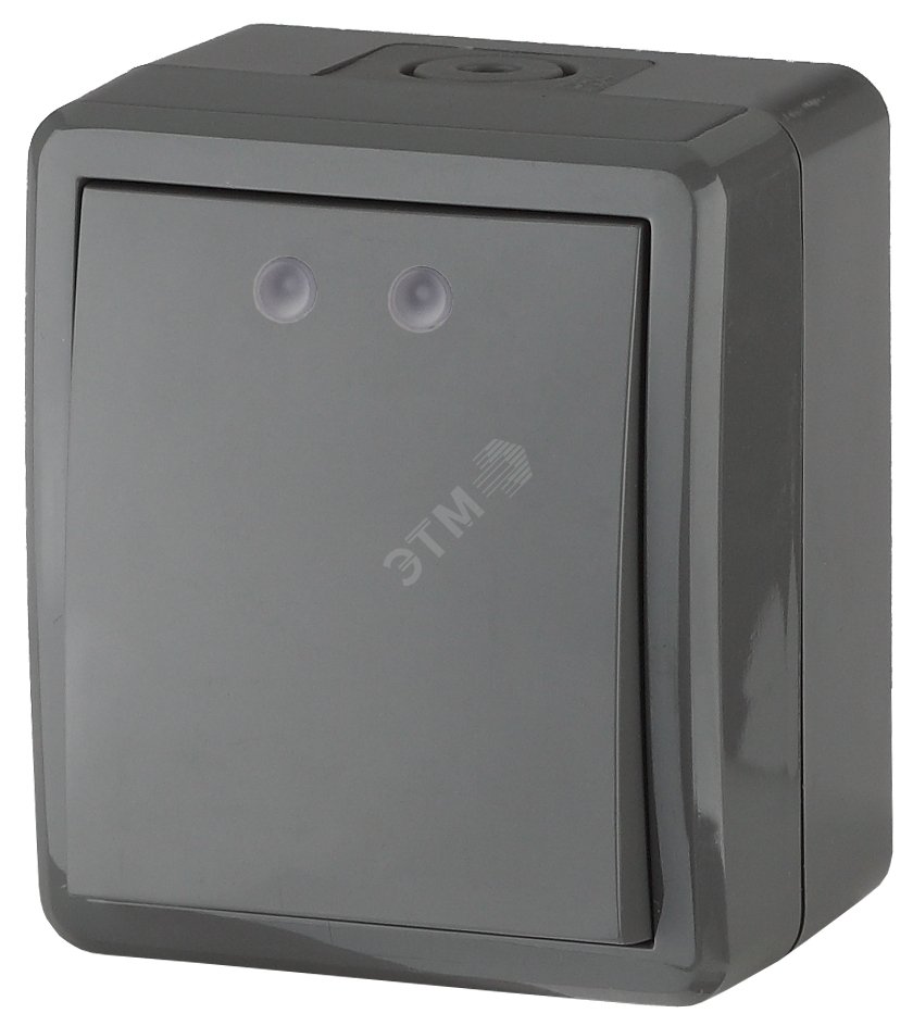Выключатель IP54, 10АХ-250В, ОУ, Эра Эксперт, серый,11-1401-03 артикул ...