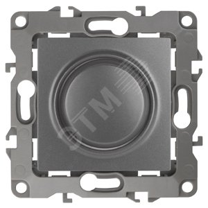 Изображение товара Светорегулятор поворотно нажимной Эра 12 4101 12 400ВА 220В графит