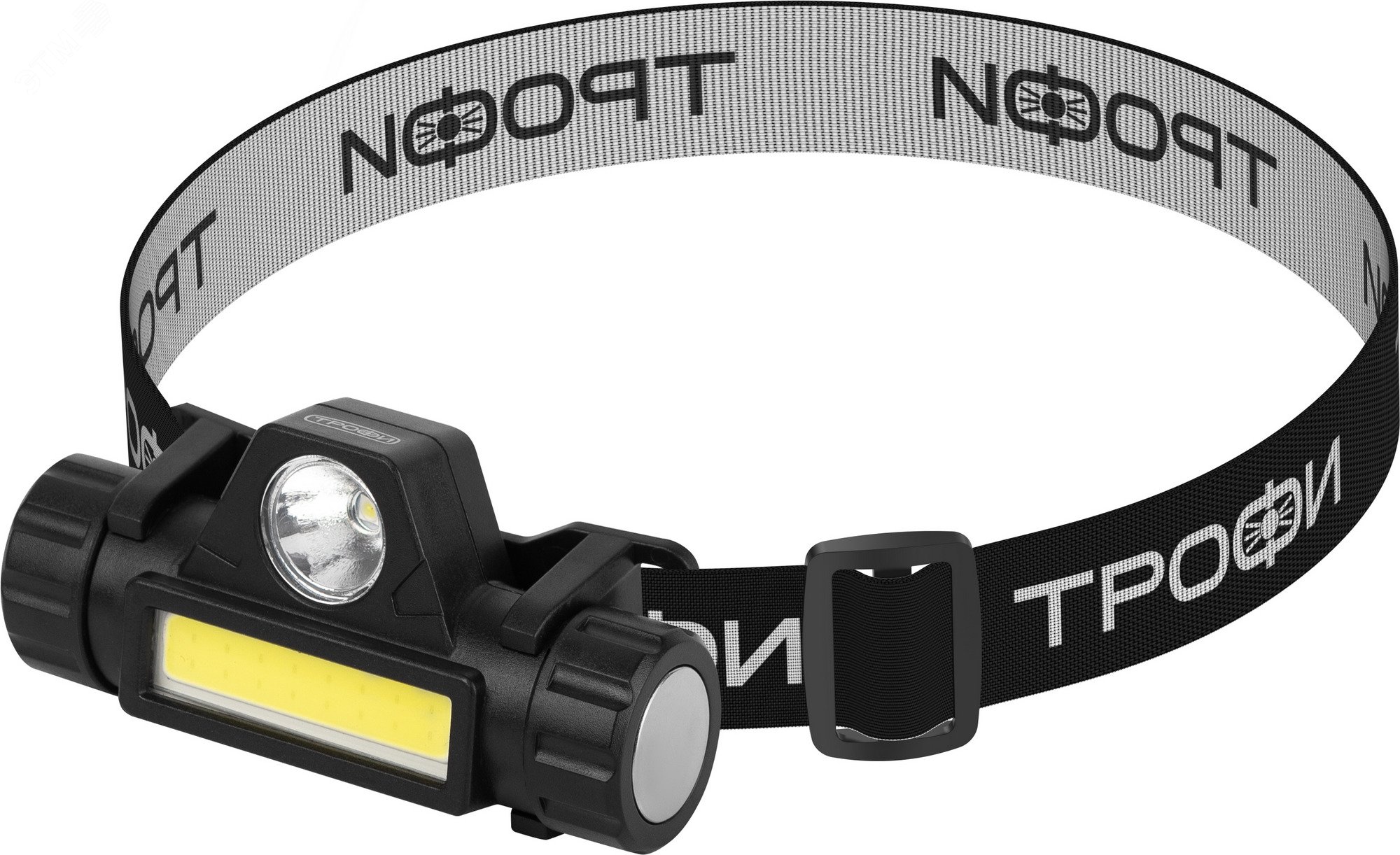 Изображение товара Фонарь Трофи GA-101 Налобное 6 Вт COB + 3 Вт LED, 2 режима