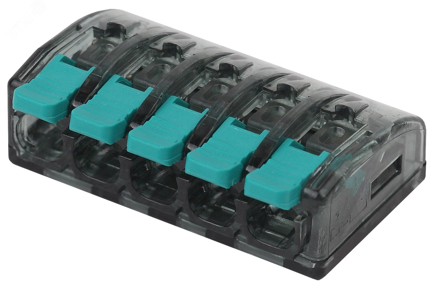 Изображение товара Клемма компактная серии 415 с рычагом, 5 отверстия, 0,5-4 мм2 NO-224-48 (шт)