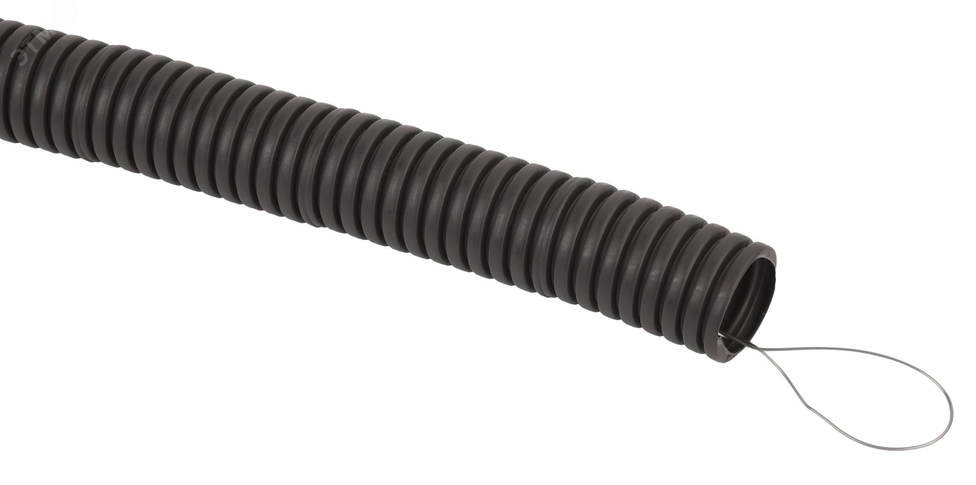 Изображение товара Гофрированная труба FRHF GOFR-32-50-FRHF черная безгалогенная трудногорючая д32 50м