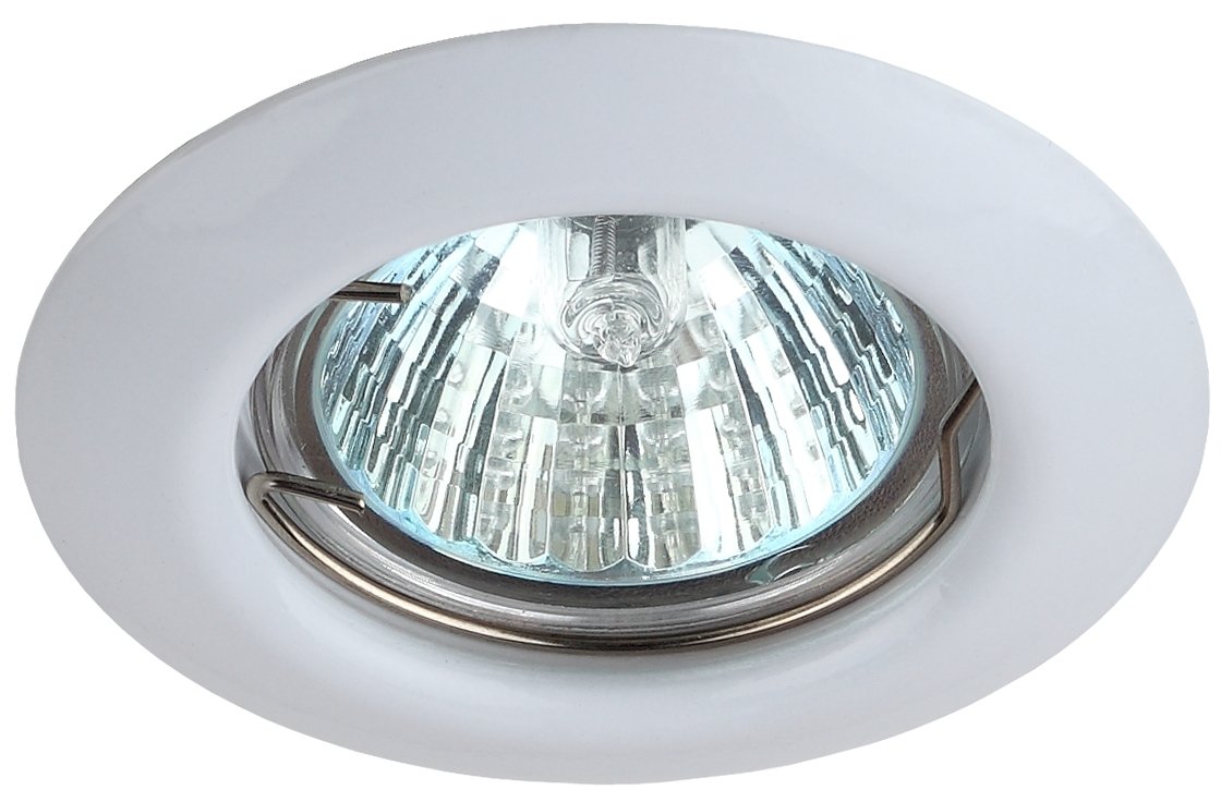 Изображение товара Светильник штампованный MR16,12V/220V, 50W белый ST3 WH (шт)
