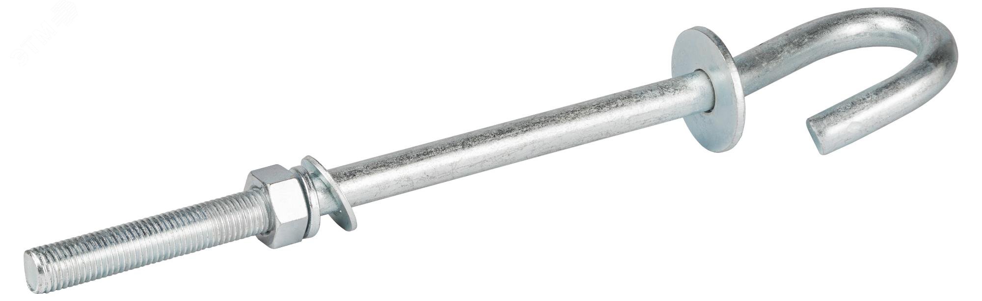 Изображение товара Крюк ЭРА B-20/320 монтажный для крепления анкерных и опорных зажимов