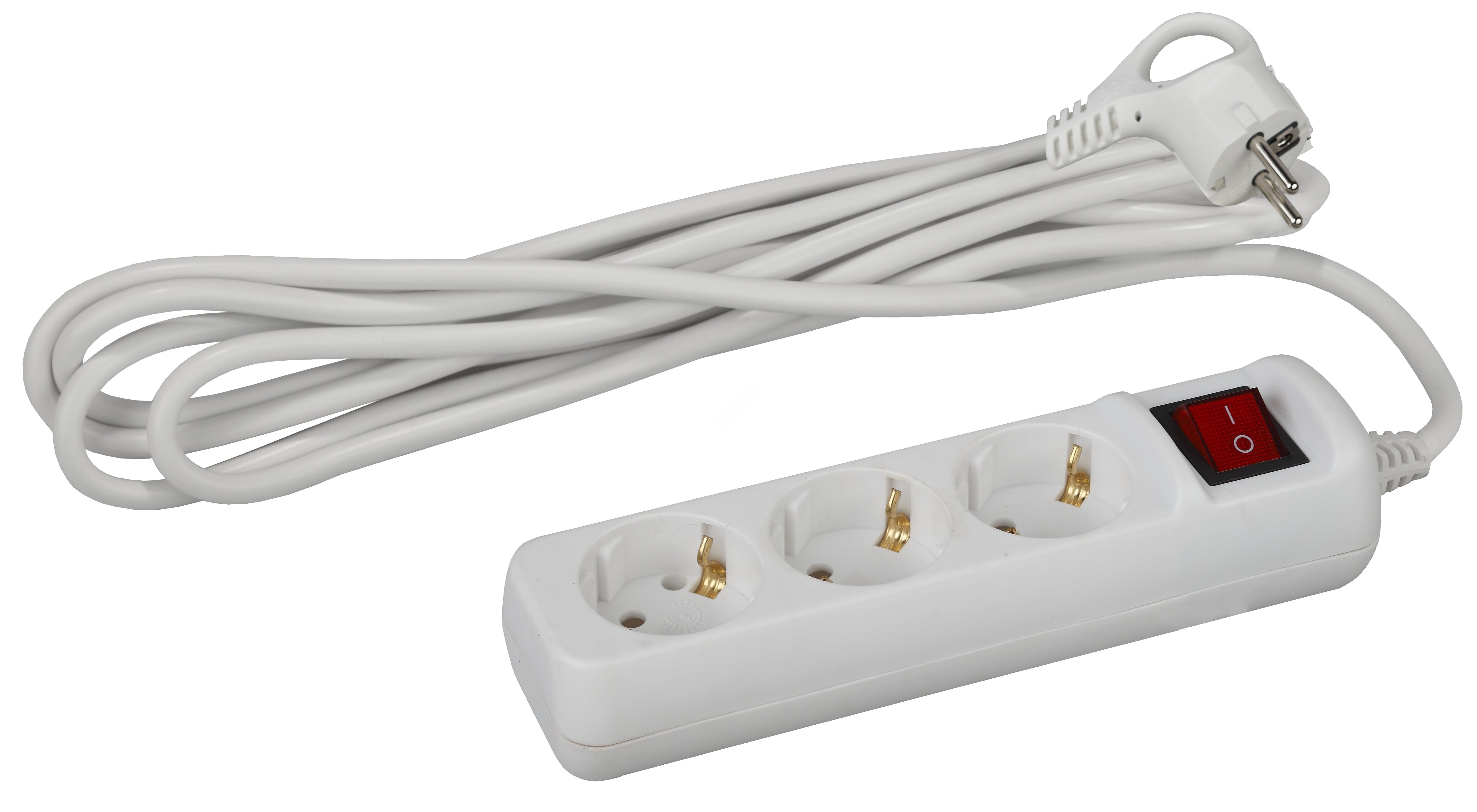 Изображение товара Удлинитель электрический с заземлением 3гн 5м 16А ЭРА U-3es-5m-3x1