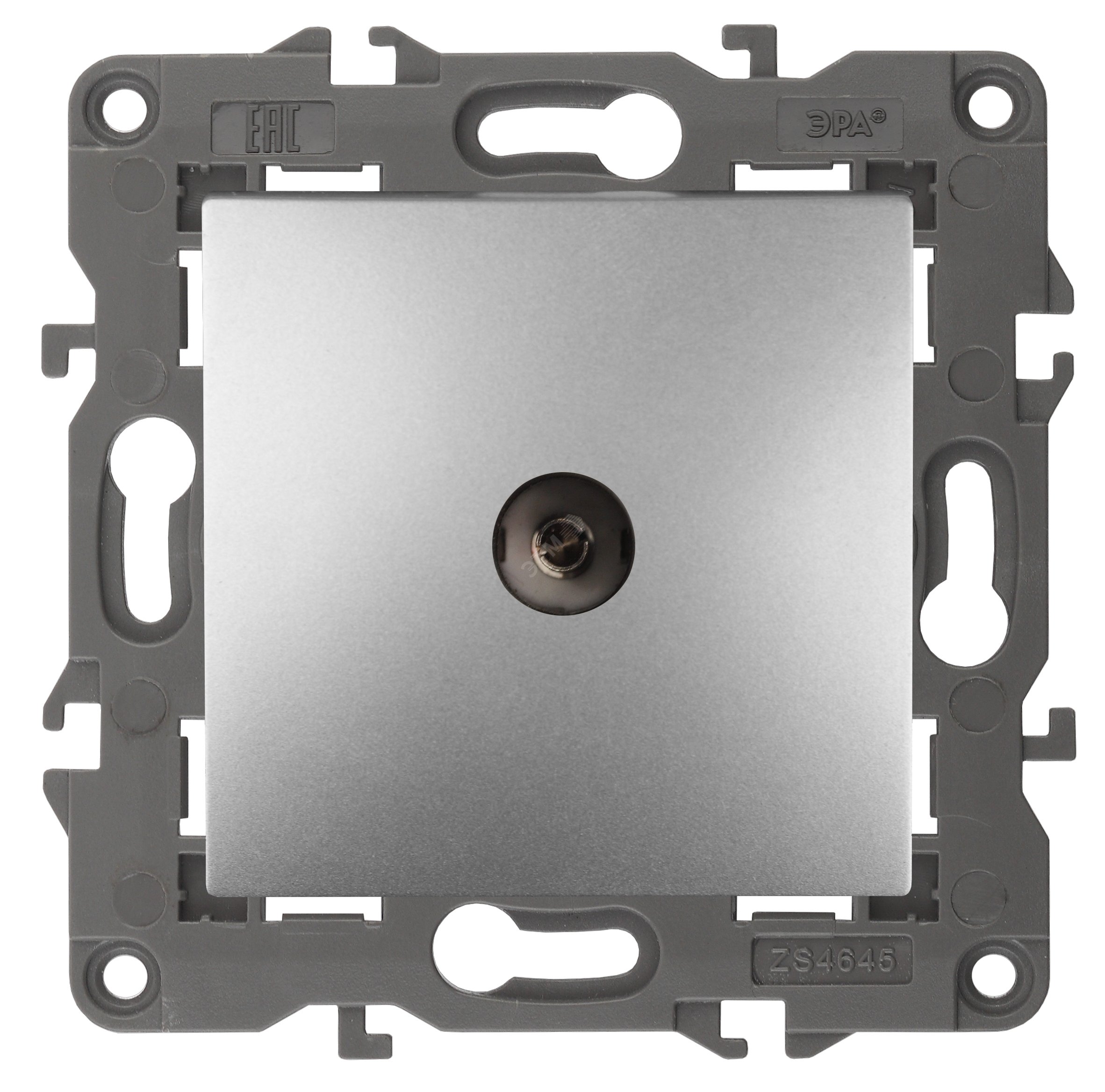 Изображение товара Розетка телевизионная одиночная серия Эра Elegance алюминий 14-3101-03