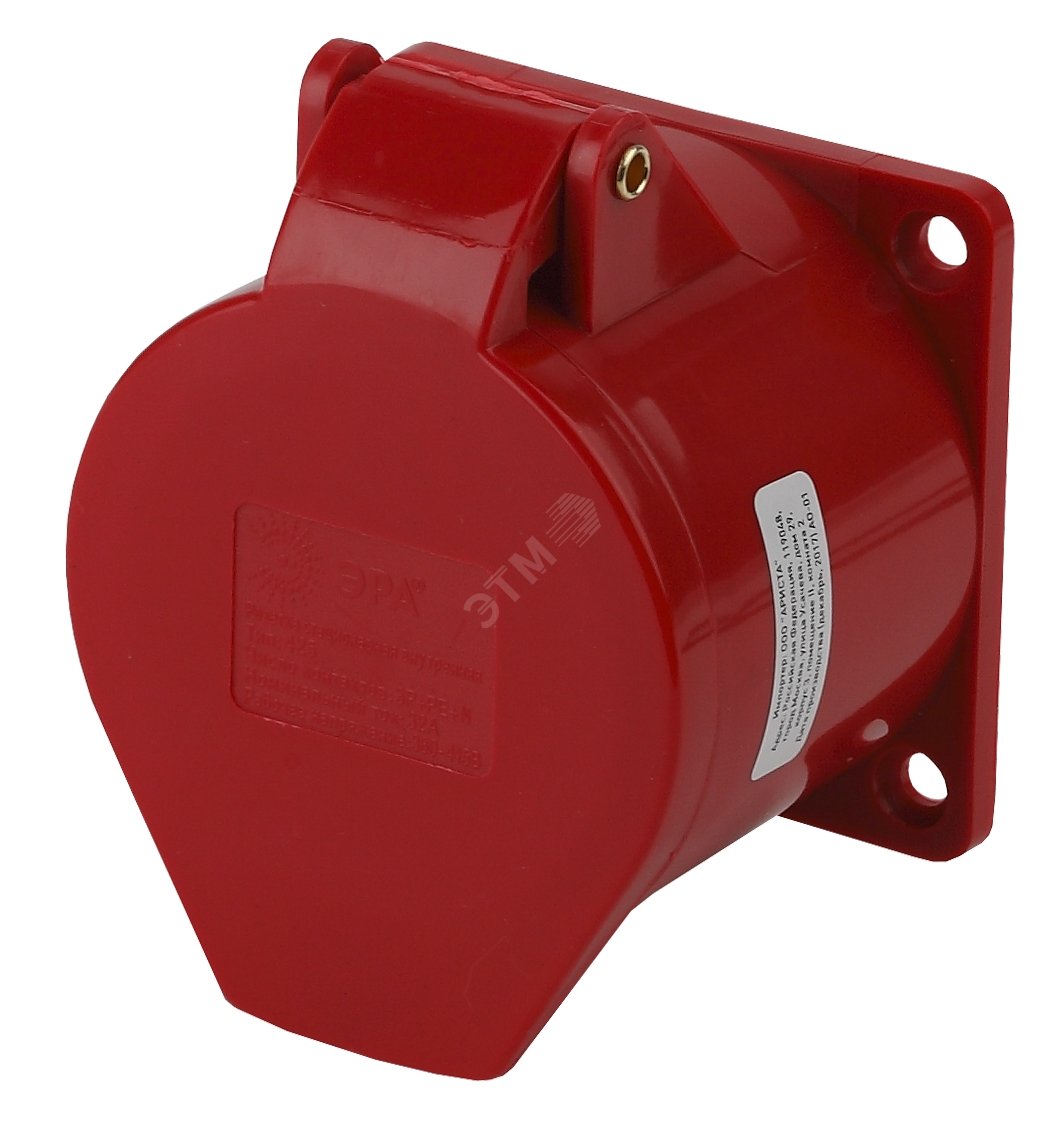 Розетка стационарная внутренняя 425 3Р+РЕ+N 32А 380В IP44 (15/90/1080 ...